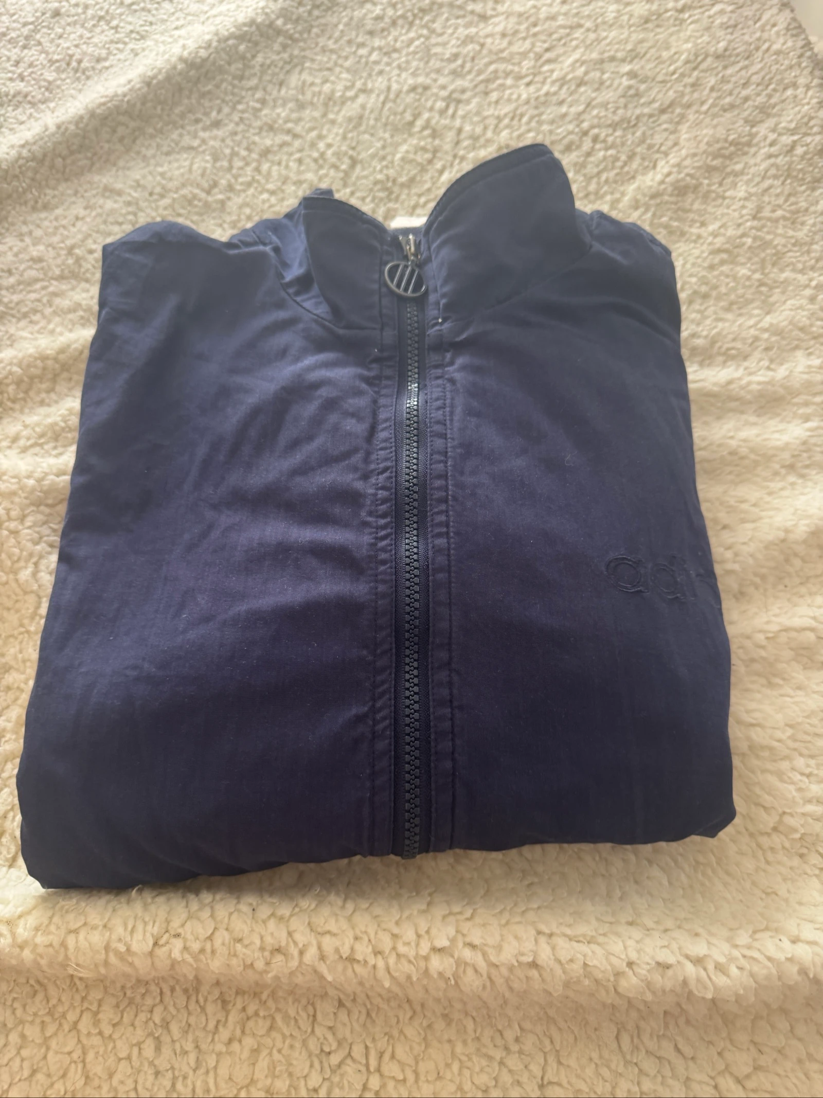Adidas Originals Vintage Track Jacket Navy Blue Men’s Size L D6 F180 Y2K Retro 90s